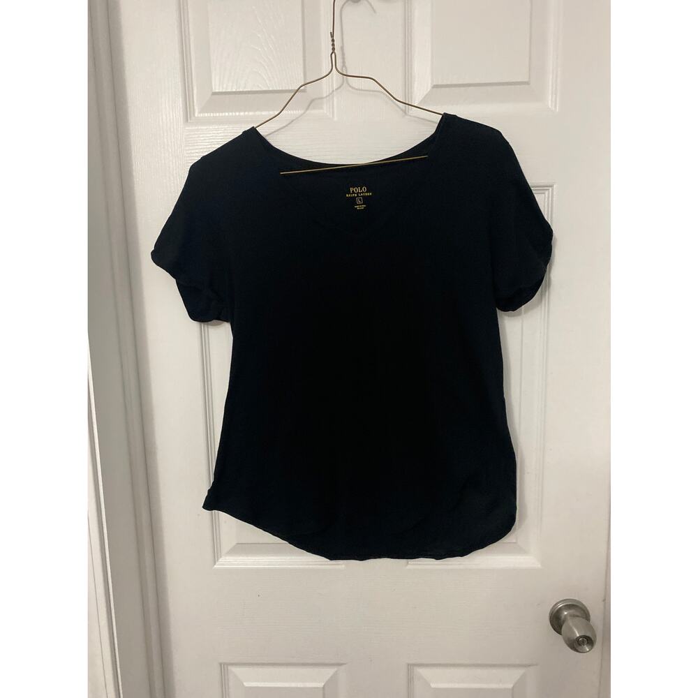 Womens polo Ralph Lauren v neck tee size large